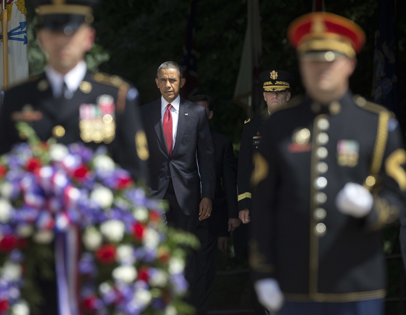 President Obama marks Memorial Day at Arlington National Cemetery