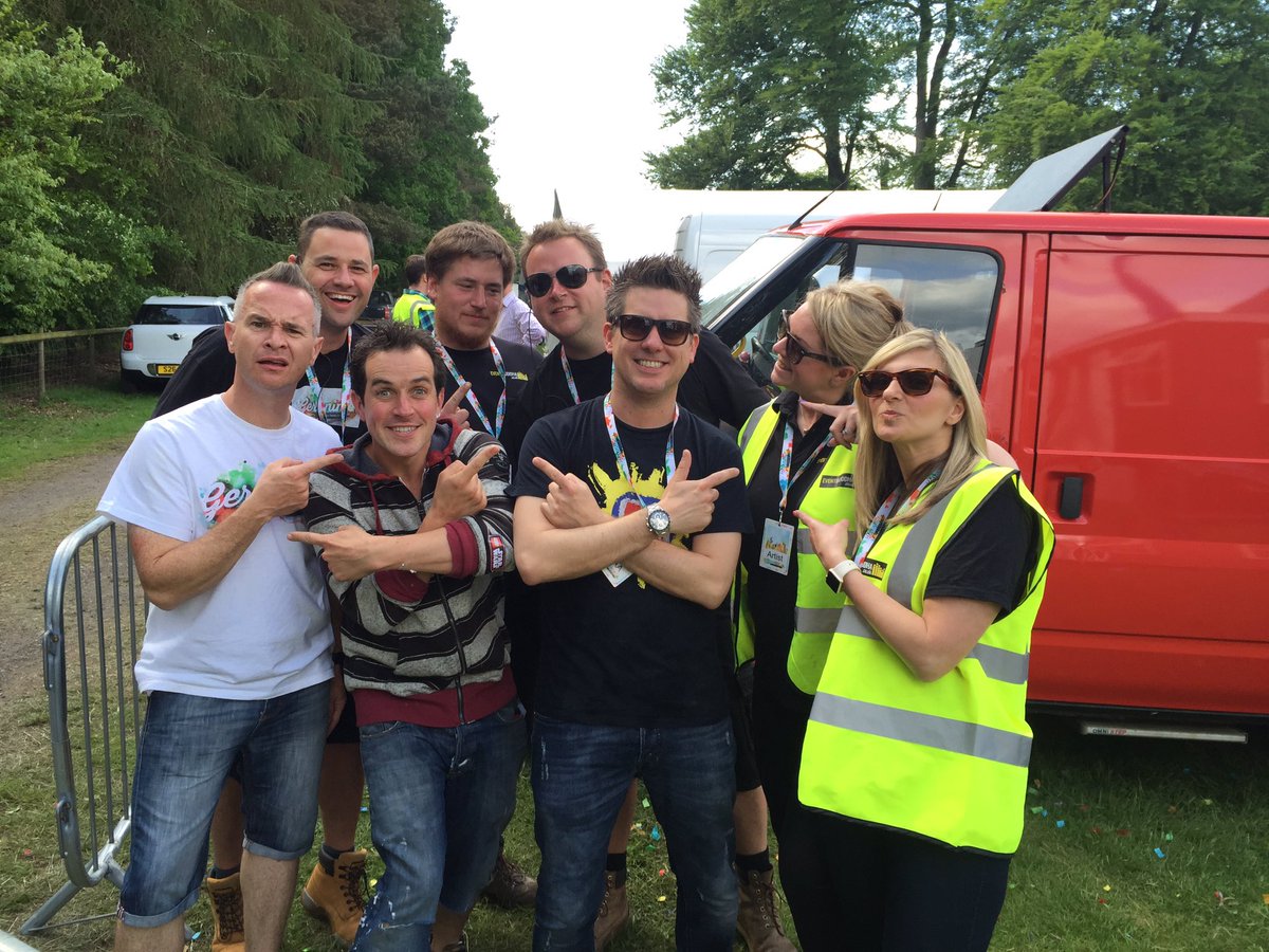 BuddhaGroupLtd's tweet photo. #teambuddha back stage @geronimofest_uk with the fab @alexwinterstv &amp; @dickndom #festivalseason @tatton_park https://t.co/EuaItUKvn8