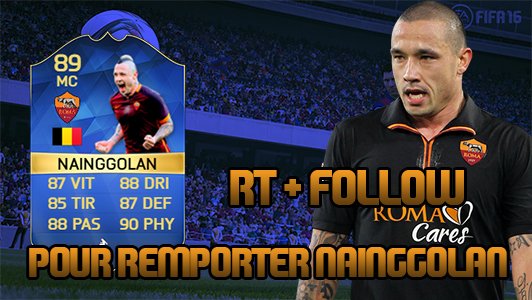 FUTwithApero's tweet image. Gagne Radja Nainggolan TOTS sur la console de ton choix ! Pour cela RT+Follow ! Merci @EA_FIFA_France TAS: 02/06