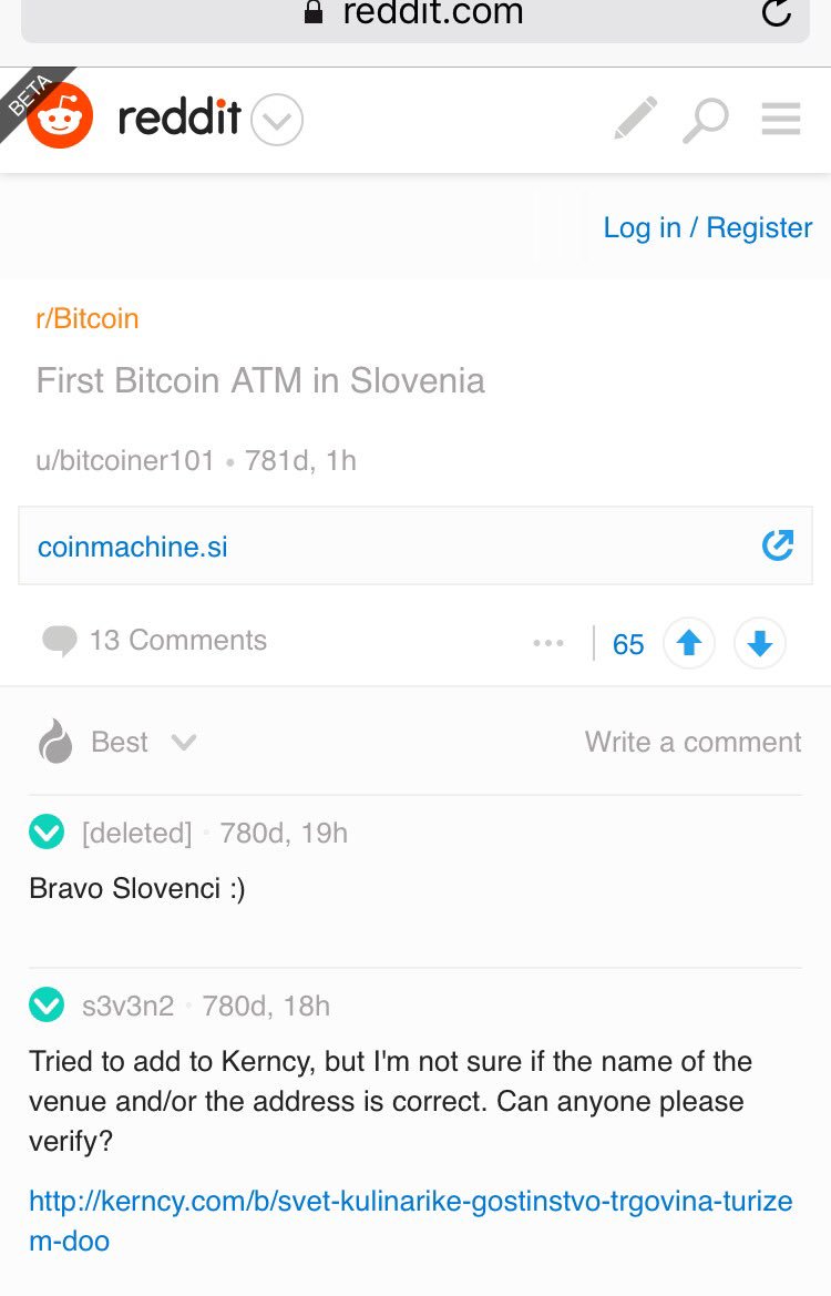 CoinmachineSi's tweet image. Ahhhh the memories m.reddit.com/r/Bitcoin/comm… #bitcoinhistory #bitcoinatm