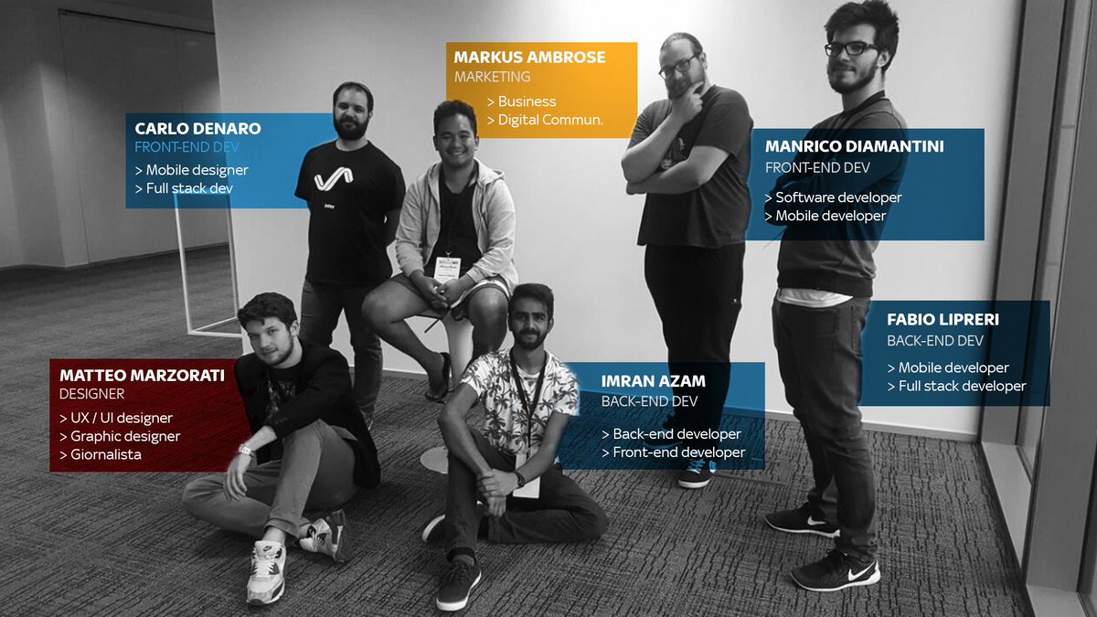 MarkusAmbrose's tweet photo. DajeForte Team @ #skysporthack @guidomeda @caressafabio Grazie a @SkySport per l'ottimo evento! Grandi! https://t.co/TD5mWfpywr