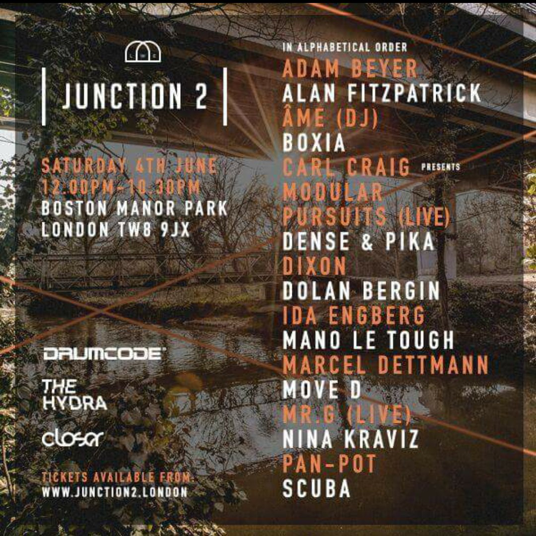 ItsAllTechno's tweet photo. Next weekend @junction_2 with @L_W_E &amp; @DrumcodeRecords we cannot wait...... https://t.co/9YBGb8g4kh