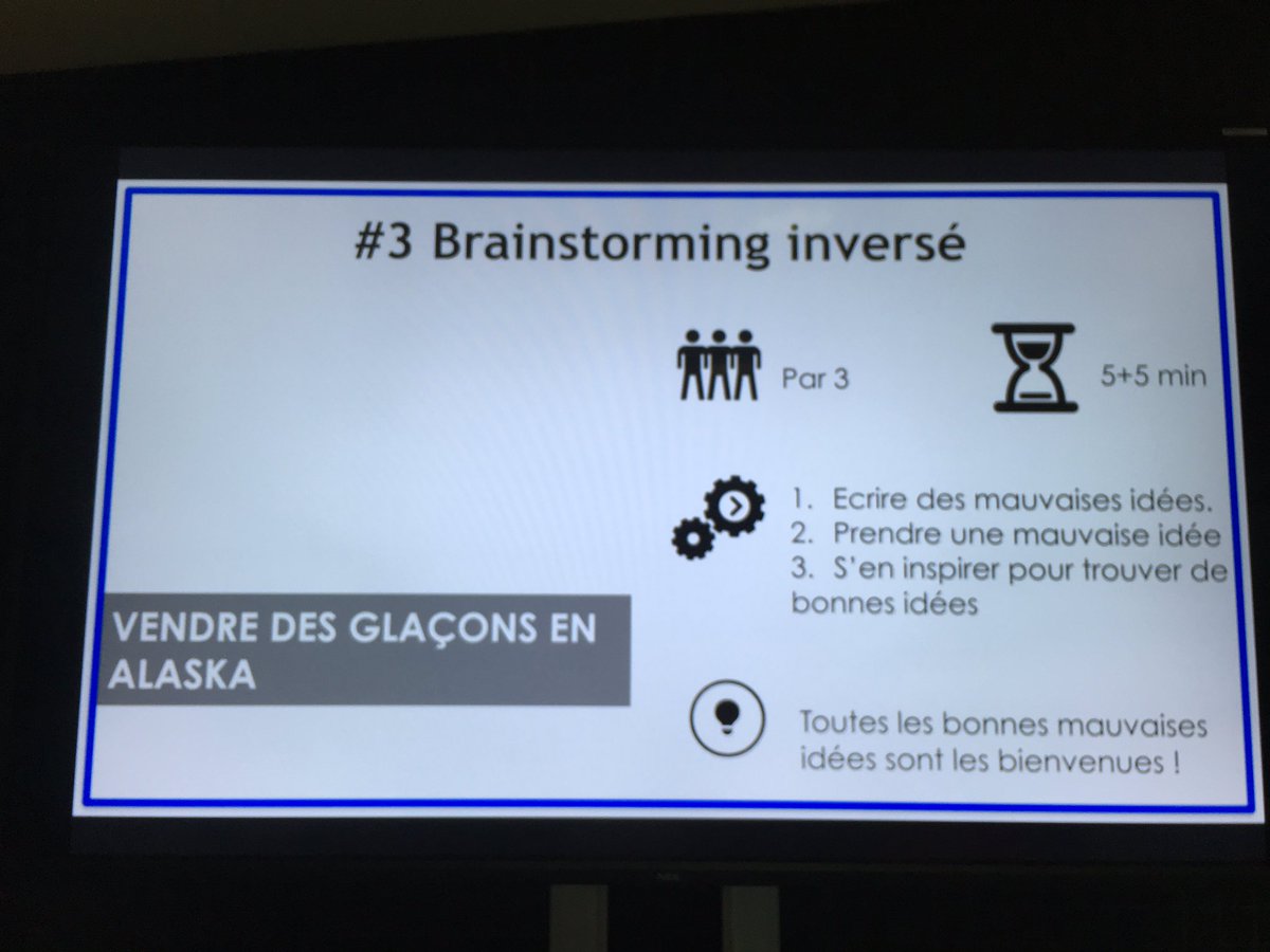 shopping_teen's tweet photo. #Workshop #creativité Qu'est ce qu'on ne doit pas faire pour vendre des glaçons en Alaska ? @_Intrepids #TSE https://t.co/ljypi8syCK