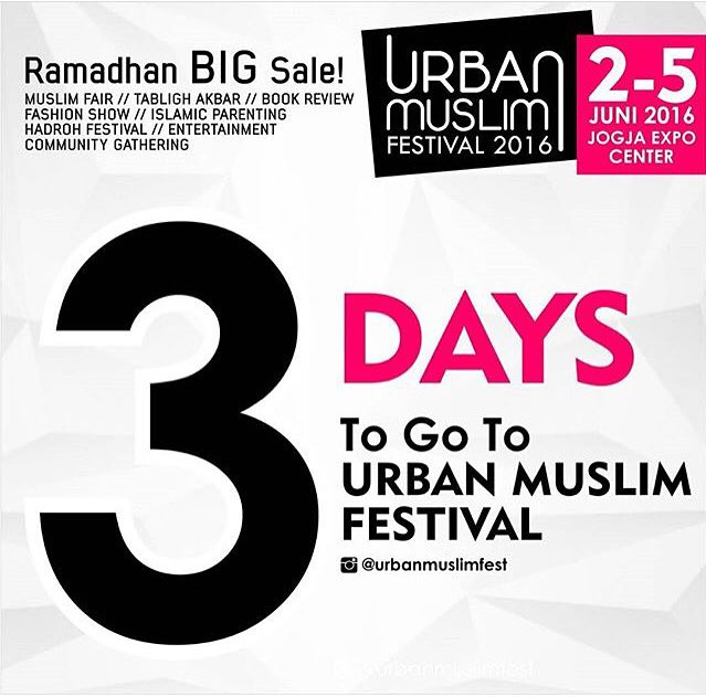 3 Hari lagi @urbanmuslimfest | 2-5 Juni 2016 | Jogja Expo Center.Temukan stand #memixjuice di D27-D28 #jogja