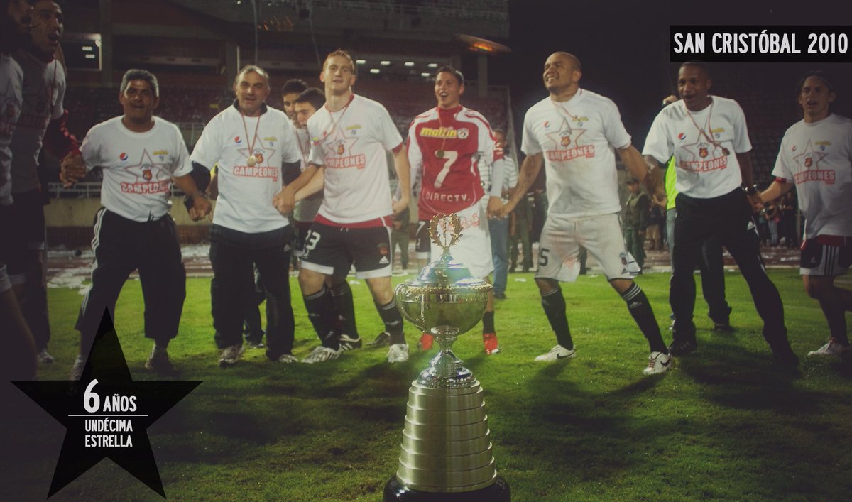 Caracas_FC's tweet photo. Hoy se cumplen 6 años de uno de los días más importantes del Rojo: goleamos 1-4 a #DvoTáchira y conseguimos la ⭐ 11. https://t.co/MP0Pa0sUJH