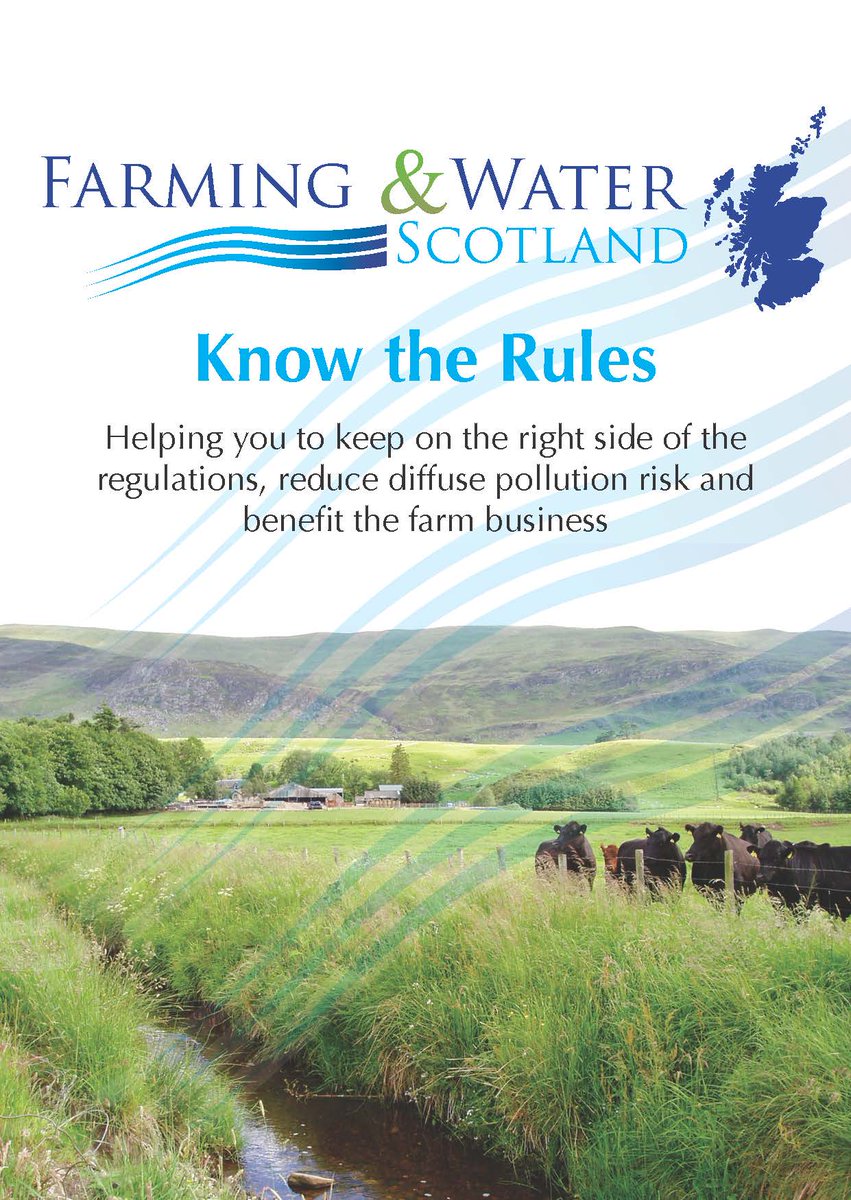 FarmWaterScot's tweet image. Not sure about #diffusepollution regulations? Pick up free booklet at an ag show near you goo.gl/z8bJAa