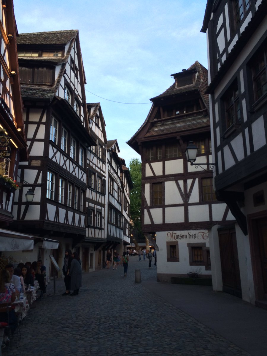 We went for a walk in the streets on the island La Petite France on Strasbourg.