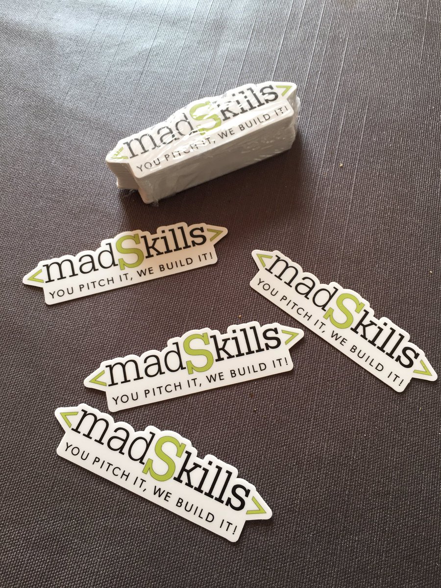 madSkillsdk's tweet photo. Hey, we got stickers... Ping us for one! https://t.co/6xht5Dc3U3