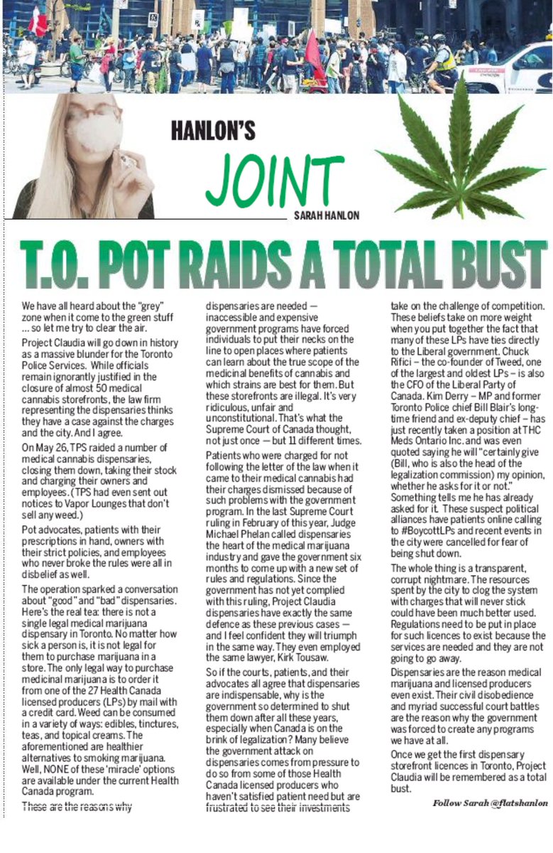 flatshanlon's tweet photo. Grab a copy of @24hrs today for the latest hard copy of #hanlonsjoint  #potwars ÷ #ProjectClaudia = a total bust. https://t.co/iNIEKN7GIW