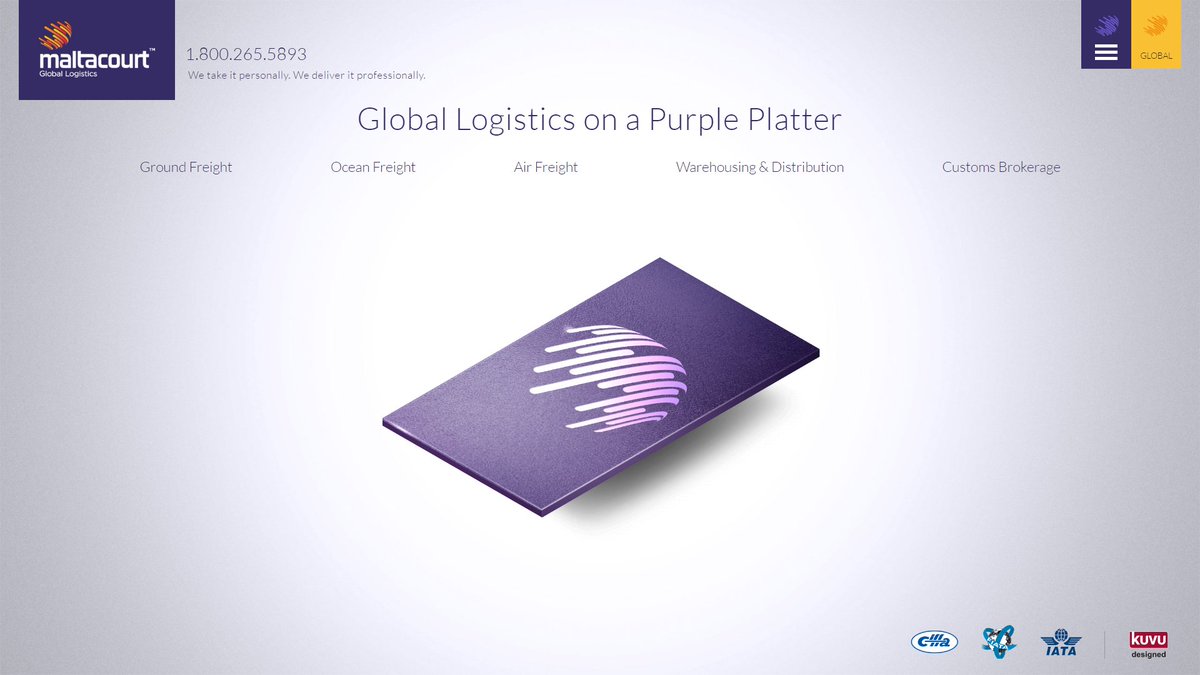 kuvu's tweet photo. @maltacourtCAN serves up global logistics on a purple platter. Check out their new website: https://t.co/hXwkEn9luj https://t.co/ue5e3BOJON