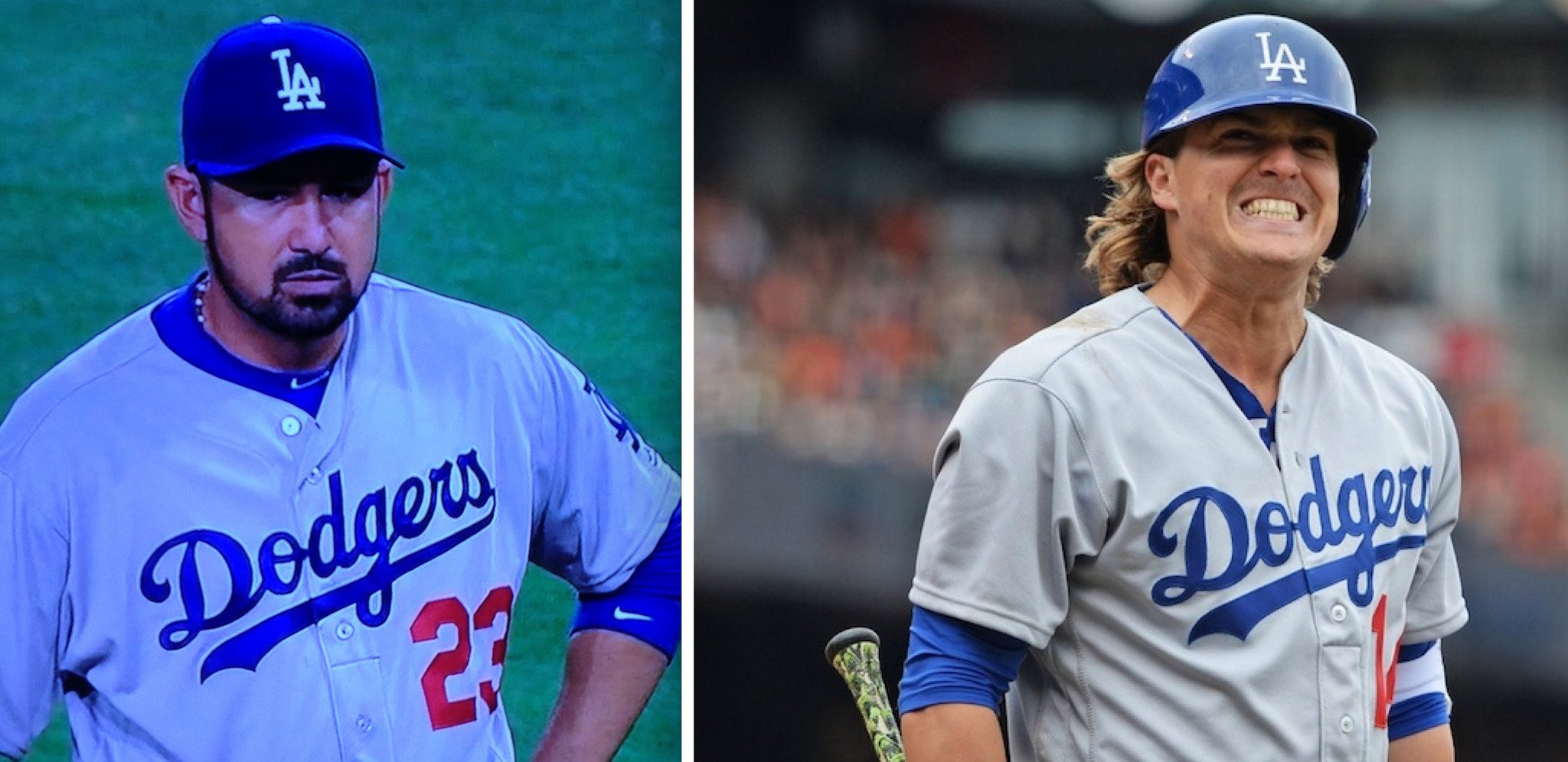 A Pair of Dodgers Who Modify Their Jerseys