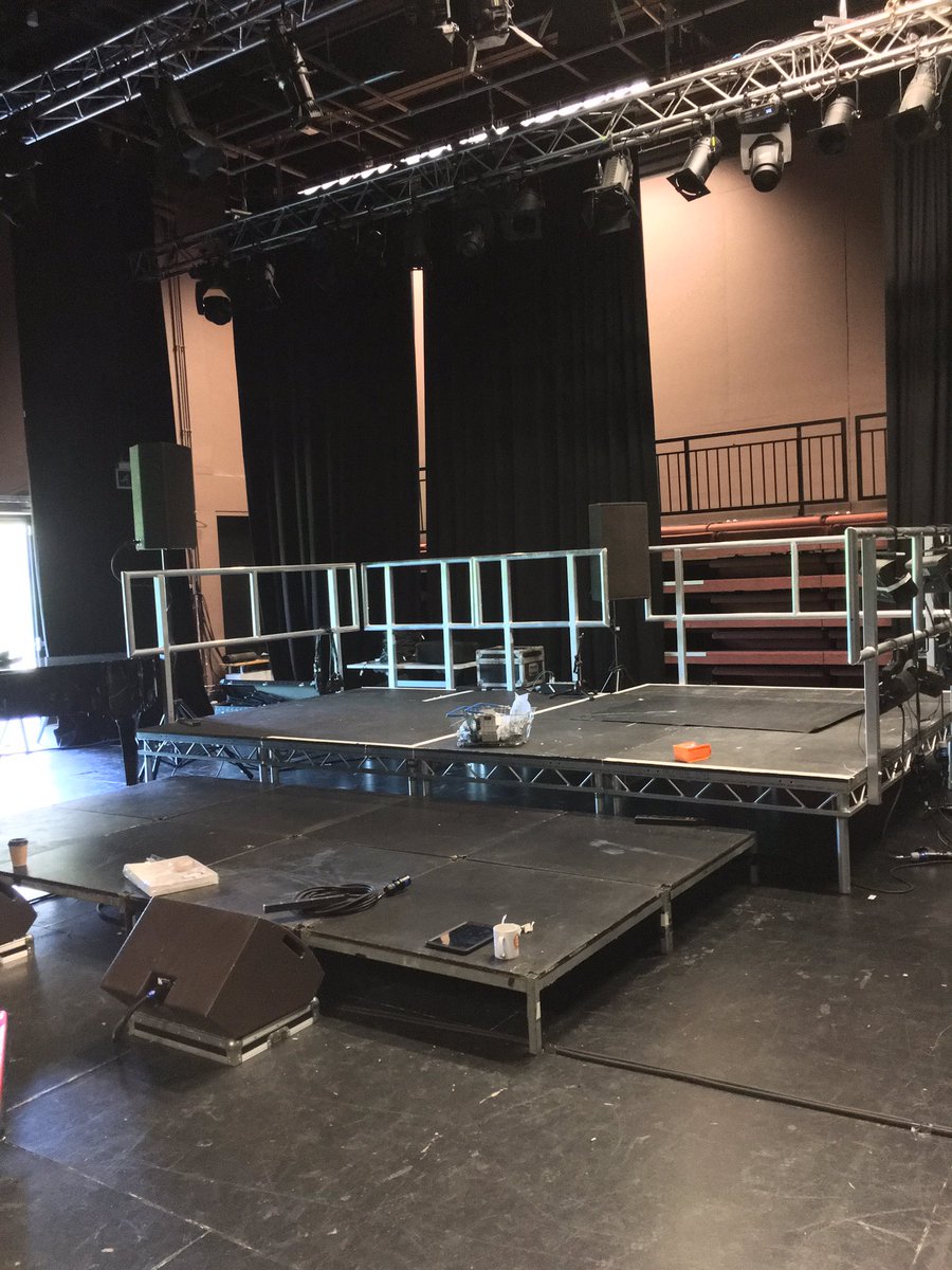 Fal_AMATA's tweet photo. Stage almost built in Studio A for the music shows. Check out the line up: https://t.co/5GgZqHDVlp #AMATAShowcase16 https://t.co/7EUZ4XbqVs