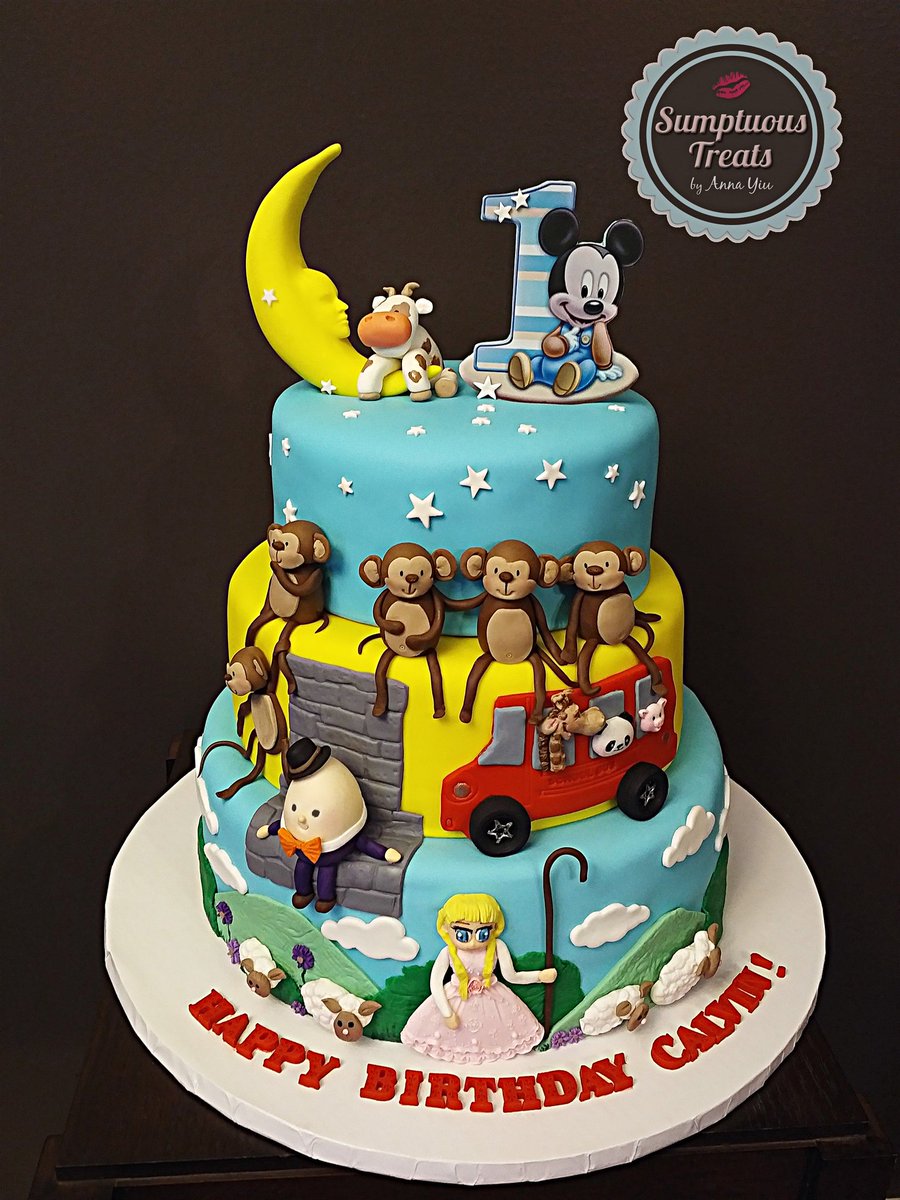 Sumptuous Treats On Twitter Nursery Rhymes Theme Cake Custom Made To Order Cakes Cupcakes Cookies Edible Art Https T Co Pgnxdv5gvp Nursery Rhymes Theme Cake Custom