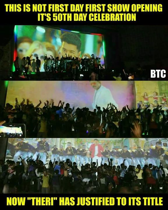 crazymedia4U's tweet photo. Theri is on 8th Week ! Still Has 80% Occupancy at Many Centers #AlmostFullHouse No.1 Highl… https://t.co/emEcfRn9LQ https://t.co/jepIHCX5On