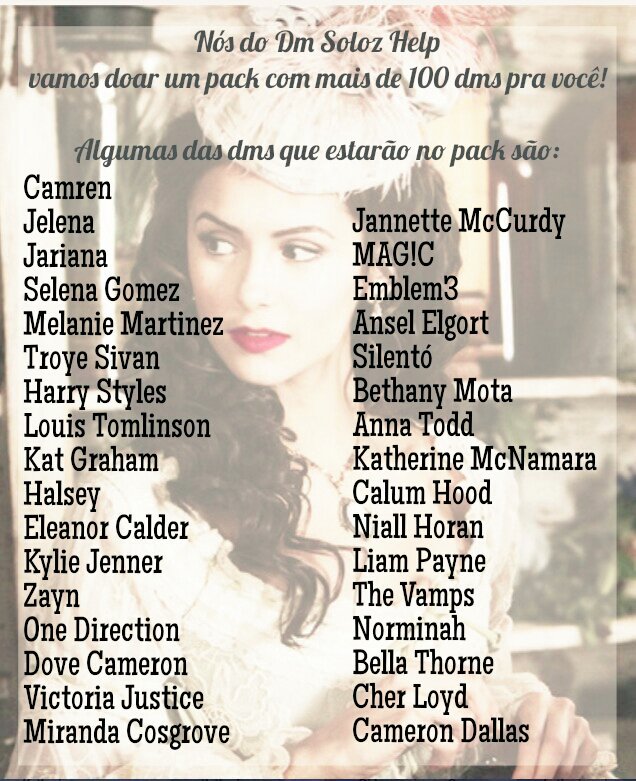 hstjhope's tweet image. "Eu sigo o @dmsolozhelp e estou participando da promoção #PackSolozHelp" 💕
