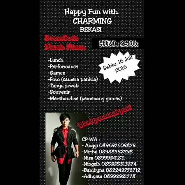 Guysss yg di bekasi dan sekitar ikut MnG bareng cocoh dijamin deh acaranya bagus, more info? Cp ajaa cc <a href="/nisanasss/">jiminie❤</a>