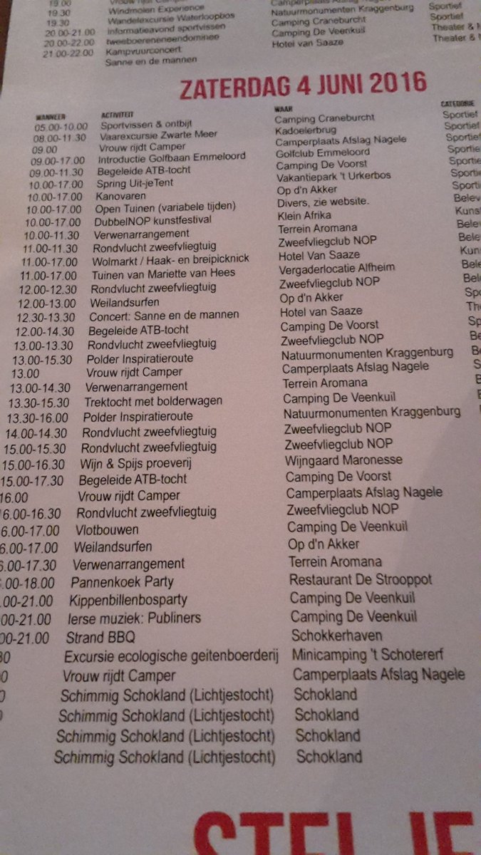 BoswachterHarco's tweet photo. Vanavond aftrap uit-jetent #kampeerfestival #noordoostpolder. Een dijk van een programma https://t.co/uR3U3NKfxP