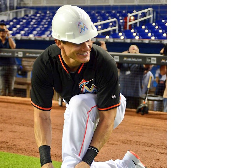 Derek Dietrich has a laugh about a scary situation- getting hit in the head by a foul ball.. bit.ly/1TOkevc?utm_me… https://t.co/f8PLonq5SG