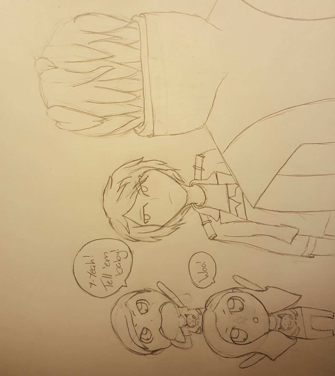 JustAPaige520's tweet photo. Drawing I did for @TheRealOctopimp and @dexbonus latest playthrough of hustle cat!!!! https://t.co/MqqKRecNfh