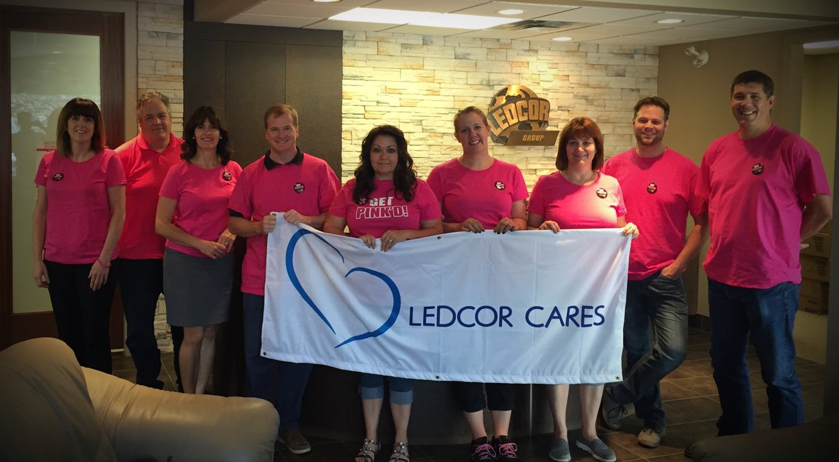 LedcorGroup's tweet photo. On May 26th we took part in #GetPinkd with @CBCF in support of cancer research &amp; all those affected #LedcorCares https://t.co/3BCu4hkX5L