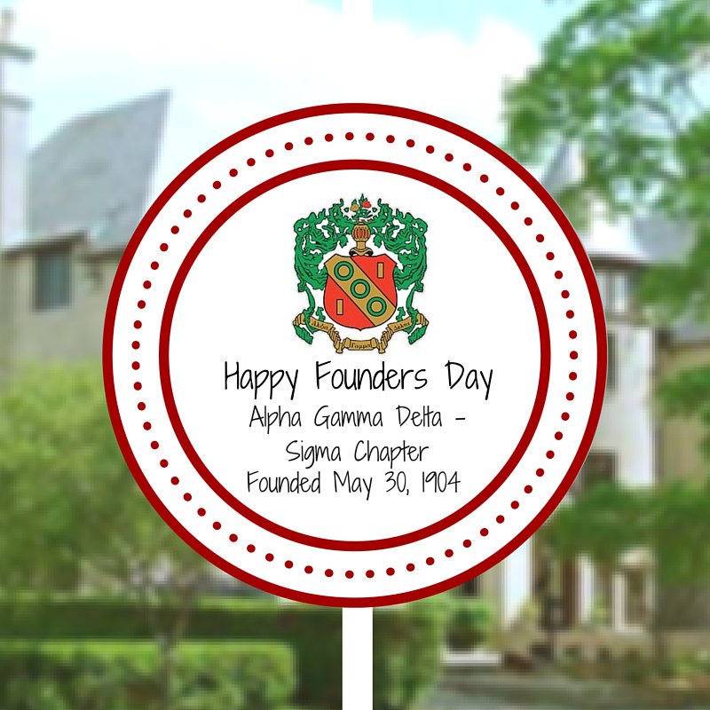 Happy Founders Day Alpha Gamma Delta!