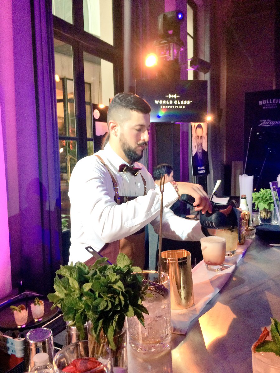 lecocktailco's tweet photo. At the #worldclass16 bar #worldclasshouse for the french final #cafemoderne #mido https://t.co/rHRhygCU7U