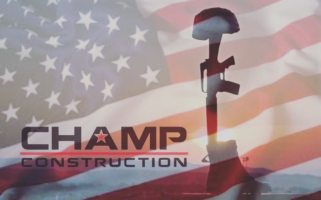 champ_construct's tweet image. Happy Memorial Day! Thank you to the men and women who have served our country giving us the freedom we have today.