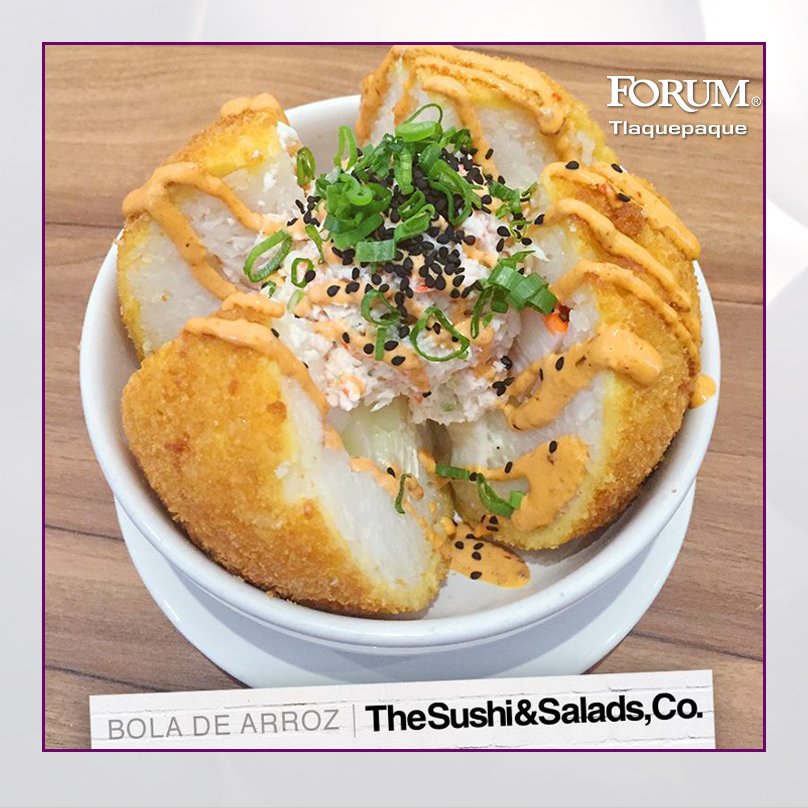 ForumTlaque's tweet photo. Come hoy en The Sushi &amp; Salads, Co y prueba esta #BolasDeArroz  ¡Te encantará!. #ForumTlaque
 🍴 https://t.co/LEDnc5RziZ