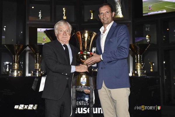 juventusfcen's tweet image. There's 🏆🇮🇹 number 11, #JMuseum! @OfficialAllegri brings home the #CoppaItalia: juve.it/wSv2300Je0i