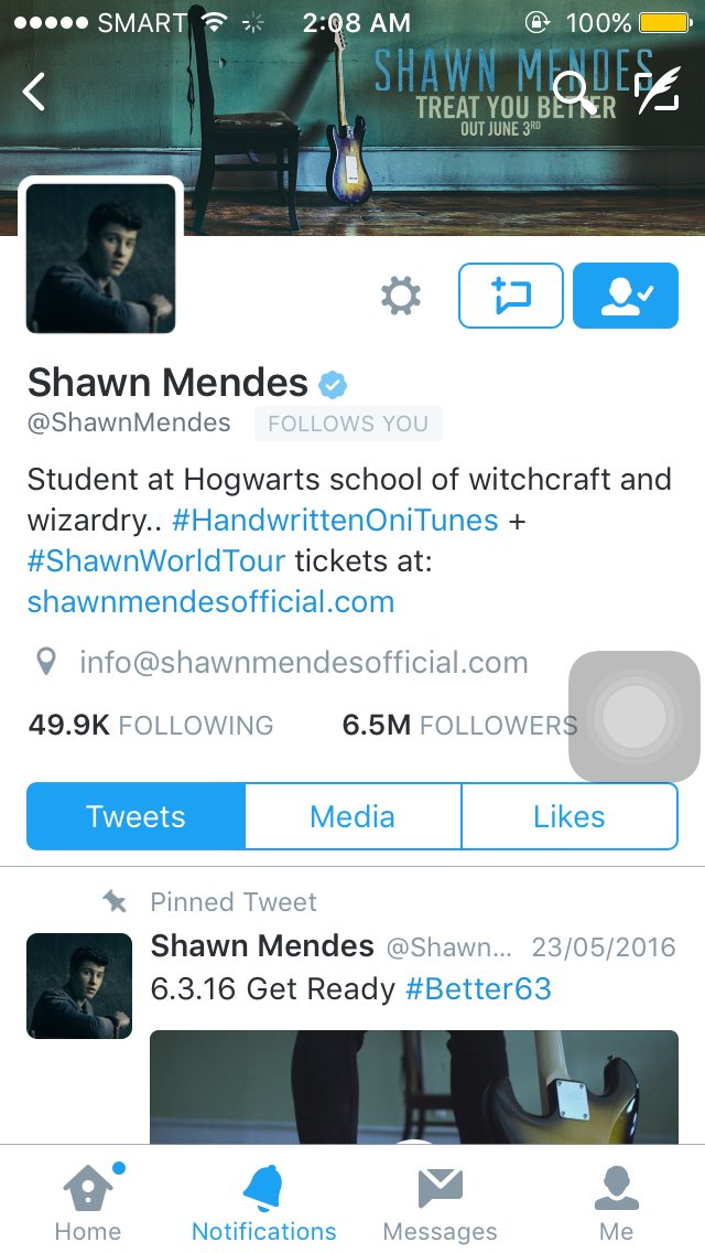 ShawnSwiftArmy's tweet photo. @ShawnMendes SEEING YOU IN 5 MONTHS THIS IS SO UNREAL AND THANK YOU FOR FOLLOWING ME THIS MEANS EVERYTHING😭😭😭 https://t.co/USZ6S1DyoN