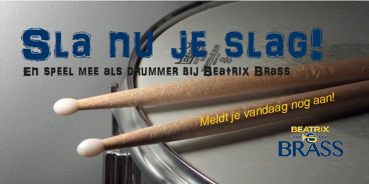 Reageer snel op onze vacature op #drums