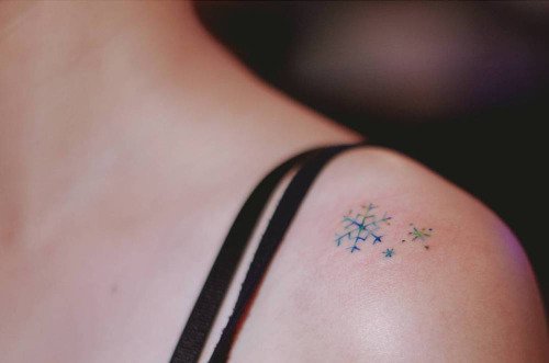 Graceful Snowflake Tattoo Design – Tattoos Wizard Designs