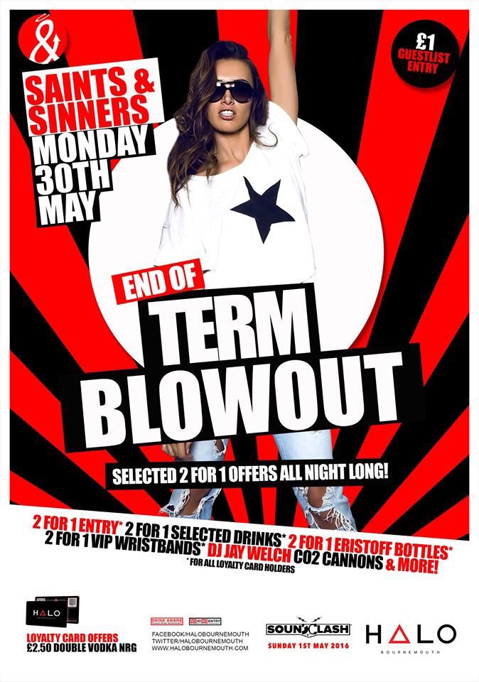 halobournemouth's tweet photo. H A L O
M O N D A Y S
Join the £1 guest list now for tonights massive party!
https://t.co/sqQTtncSxK…
#HaloMonday https://t.co/zzQcbG7Y0b