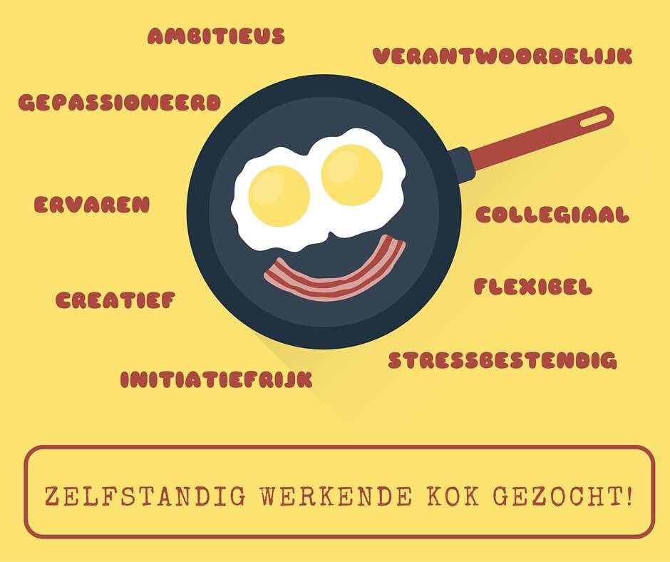Kom jij bij ons werken? Wij zoeken een kok! Sollicitaties: eric@stravinsky.nl. #vacature #horeca #hengelo RT = fijn
