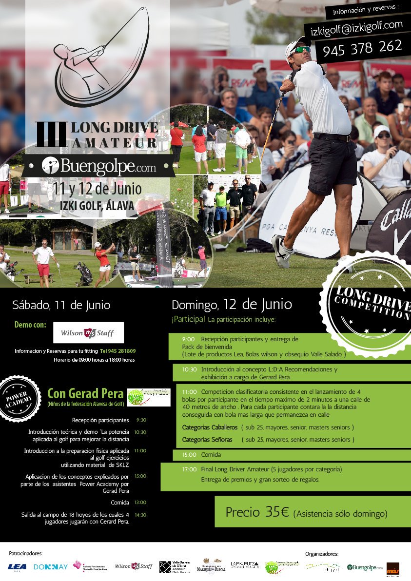 <a href="/Olbeapilsner/">OLBEA pilsner</a> se suma al III #FestivalLongDrive Amateur 💪⛳👏
Ven a la fiesta del #golf en <a href="/Izkigolf/">Izki golf</a> el
11-12 junio