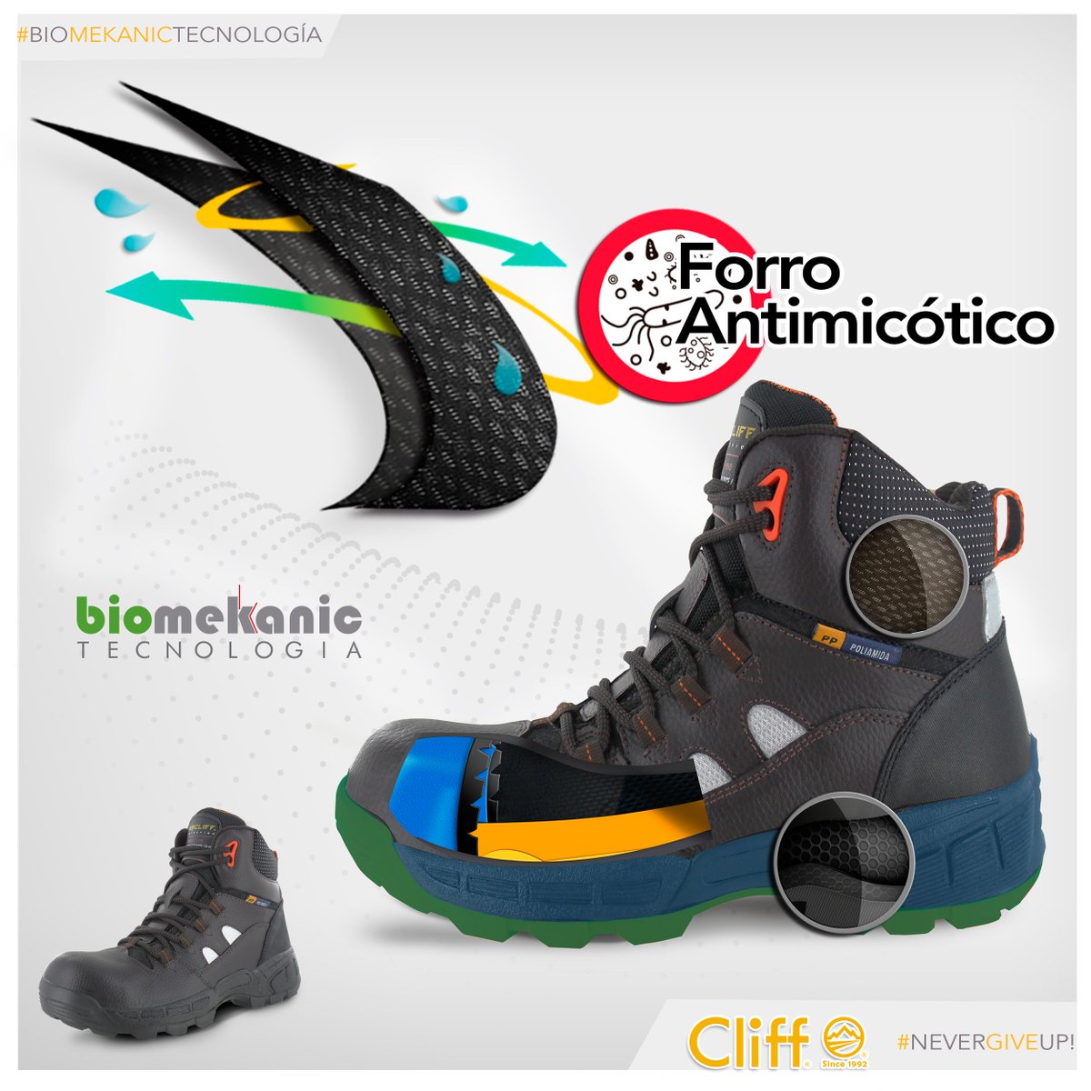 CliffSince1992's tweet photo. #ProcliffProtection Forro antimicótico. Antibacterial, previene la generación de bacterias y mal olor #FelizLunes https://t.co/g8MkEsinEg