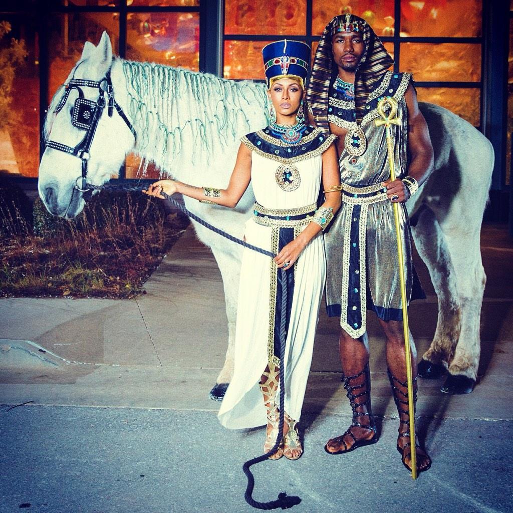 Such a cute couple. ❤❤ Serge Ibaka and Keri Hilson. Loved their Halloween  costumes!, image size:1024x1024