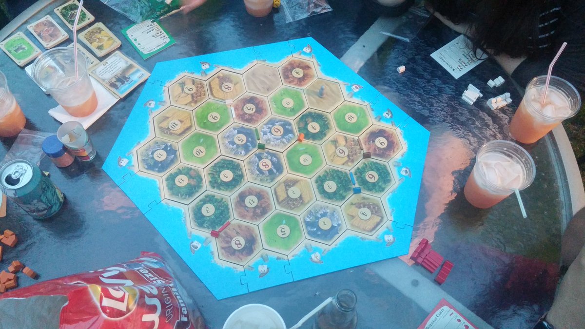 JessyOhYeah's tweet photo. Playing settlers of catan, we just started and I think I'm losing!!! #virginstatus https://t.co/loosn8oAuO