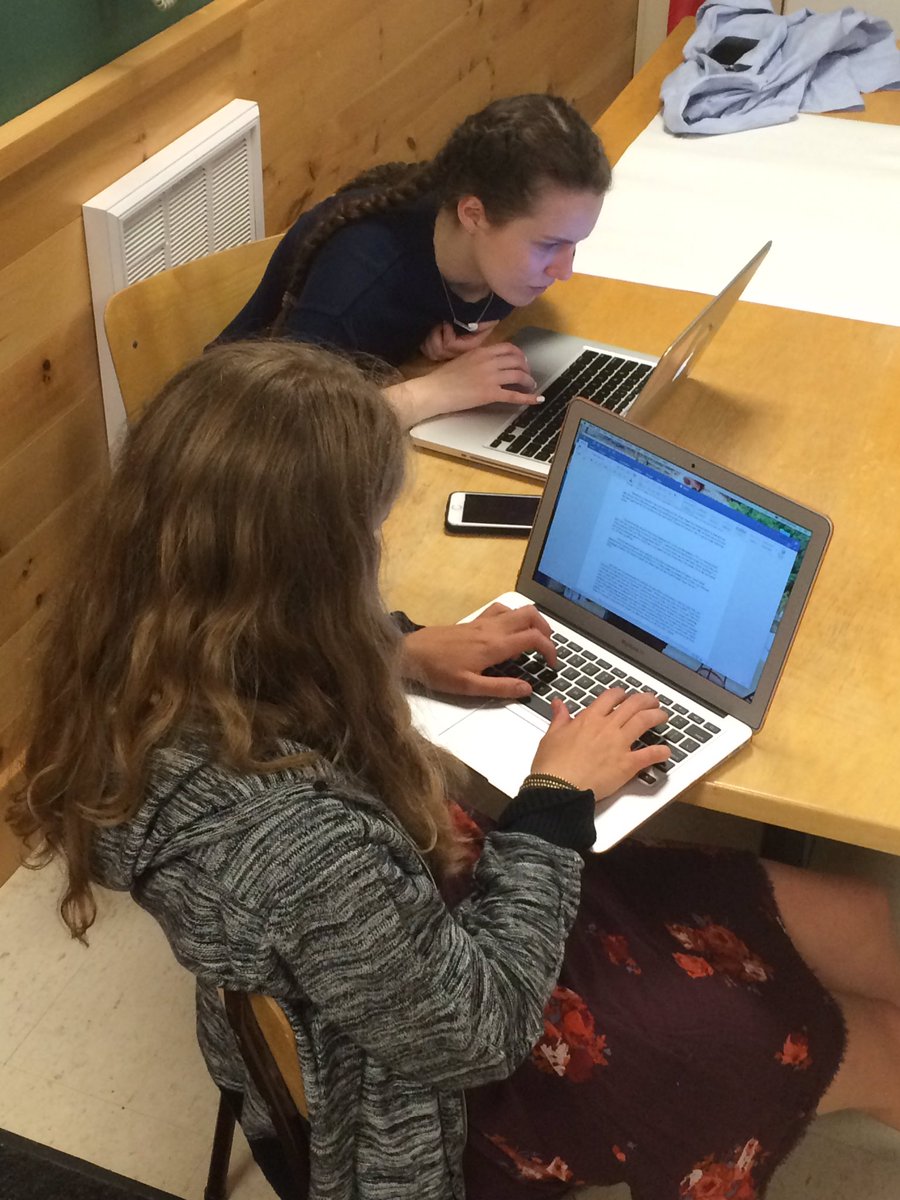 mr_smitchell's tweet photo. Salutatorian and Valedictorian speeches being constructed at Grad retreat 2016 @theyorkschool #yorklearns https://t.co/wODY3OV70b