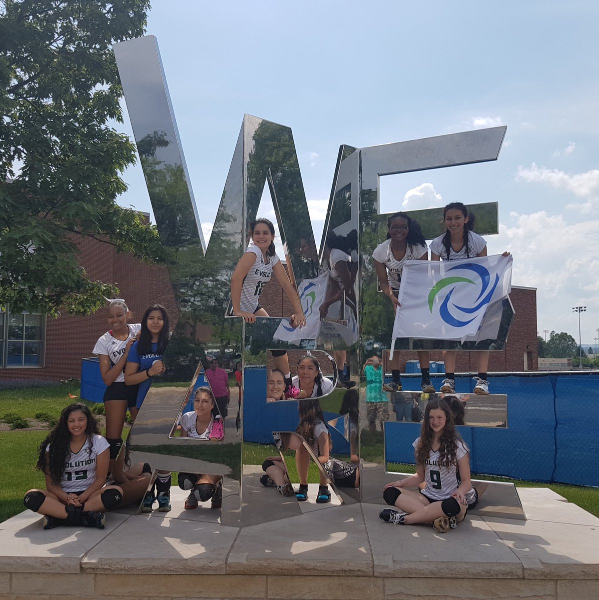 Evolution_VC's tweet photo. Amazing day of volleyball at Penn State. On our way back to Canada we go! #WeAreEVC https://t.co/c36Dyv2QuH