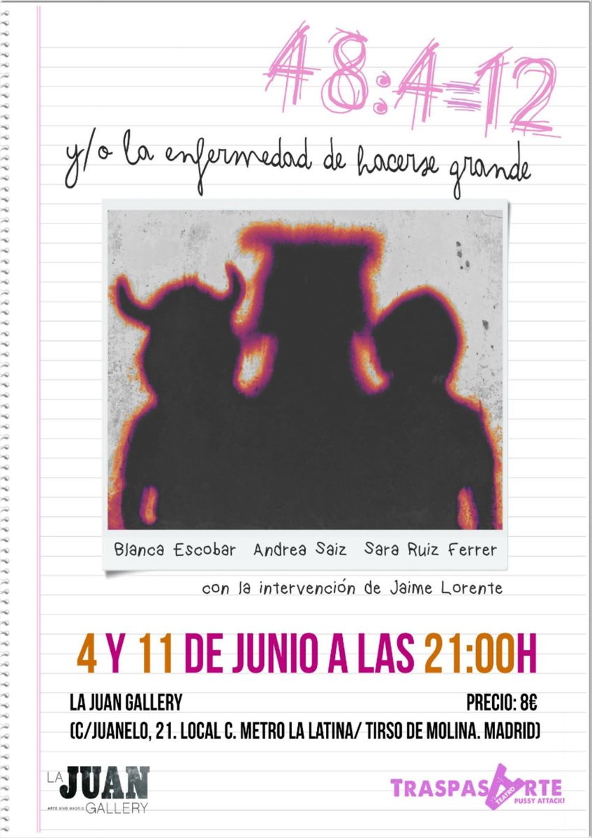 cia_traspasarte's tweet photo. Llega #junio lleno de traspasarte a #madrid. Todos los fines de semana. Más información en FB. #teatromadrid #teatro https://t.co/PFVsBwv42H