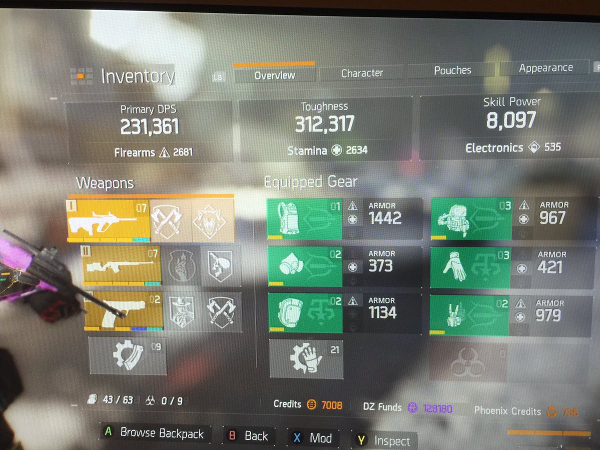 MorbidLemming's tweet image. The Sentry build is back!

@ExfinityGaming2 
#TheDivision