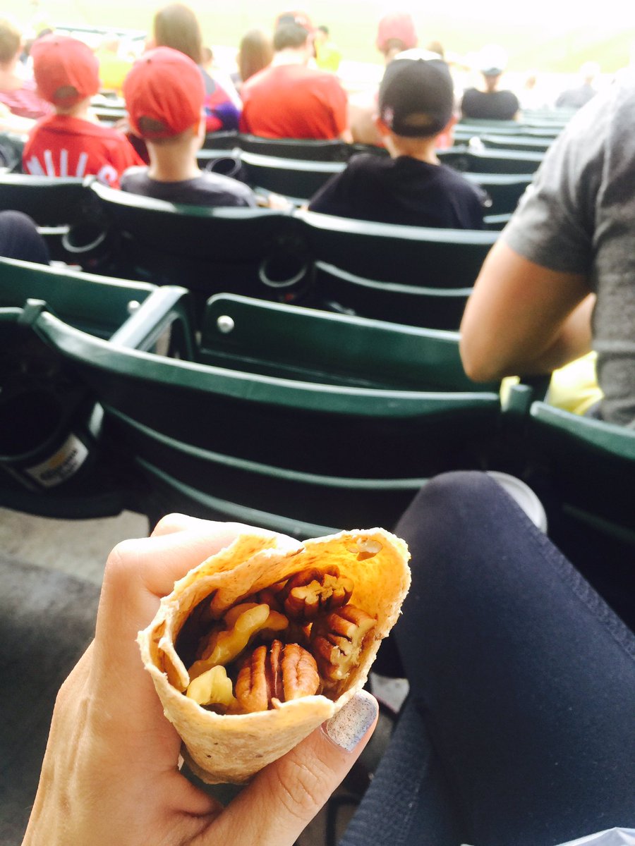 SamLobstein's tweet photo. One of the strangest &amp; best things I've had at a ballpark: walnuts, pecans, &amp; ancient grains. Another #coolcombo 🤗🍴 https://t.co/LsxJ7XZqNs