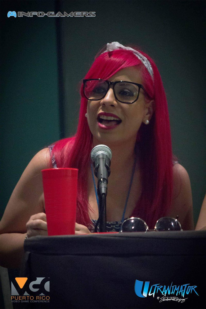 yama_rainbow's tweet photo. Agradecida por el cariño y el apoyo. 
Panel "Mujeres en Gaming" del Puerto Rico Video Game Conference  #PRCC2016. https://t.co/Y0pKxh7WfF