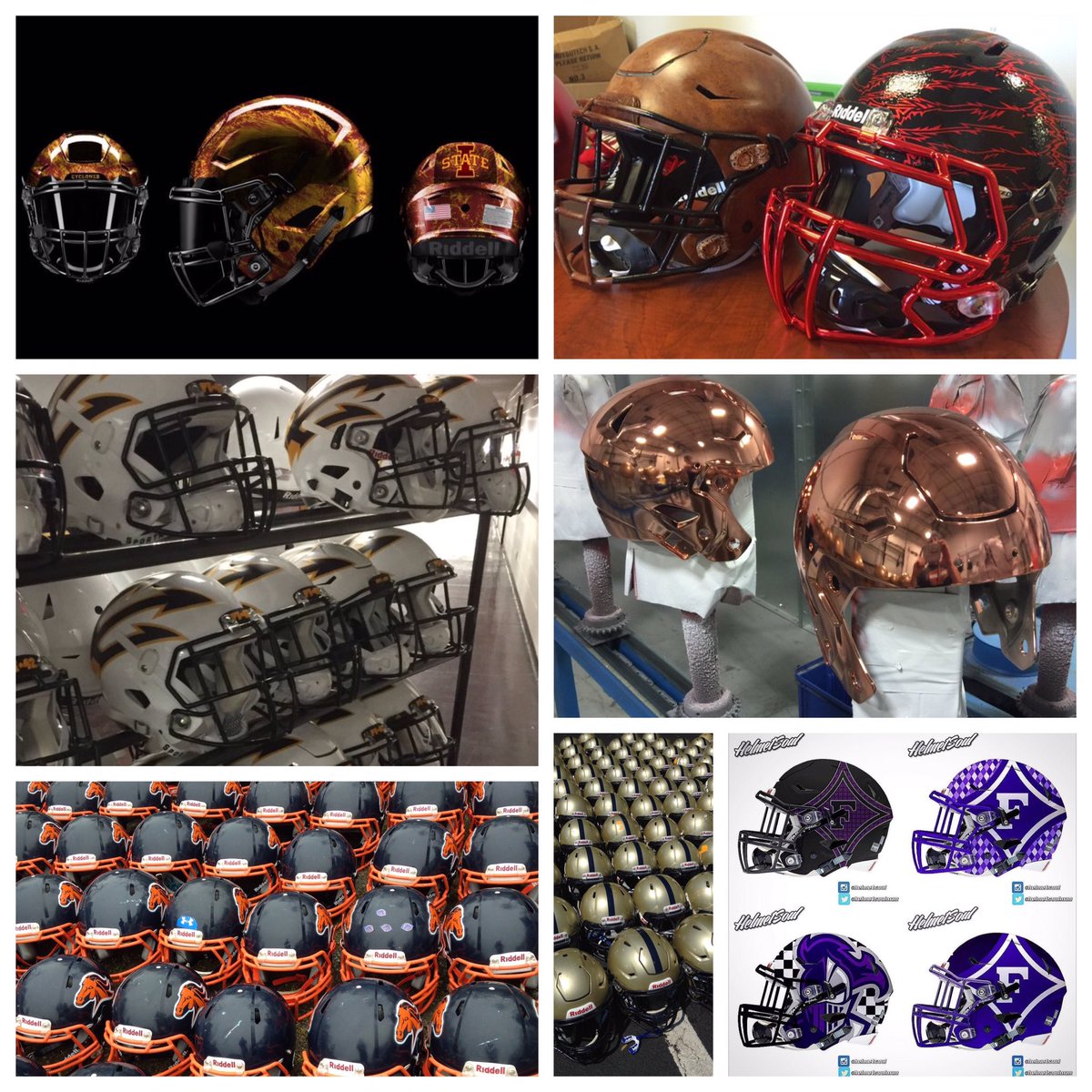 ScottNRiddell's tweet photo. Some cool helmet pics from my Facebook &amp; Twitter news feeds his week.
#TeamRiddell #CommandTheField https://t.co/ayiFd598J5