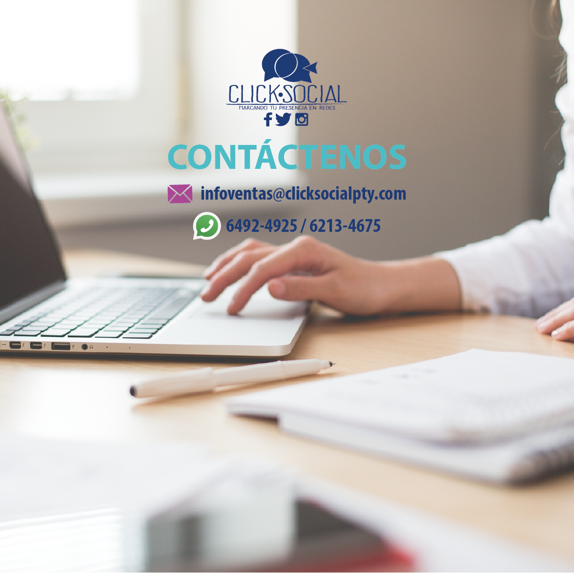 clicksocialpty's tweet photo. Desarrollamos para tu negocio o marca estrategias de #MarketingDigital #RedesSociales y #DiseñoGrafico a bajo costo. https://t.co/1E6Xf34bIp