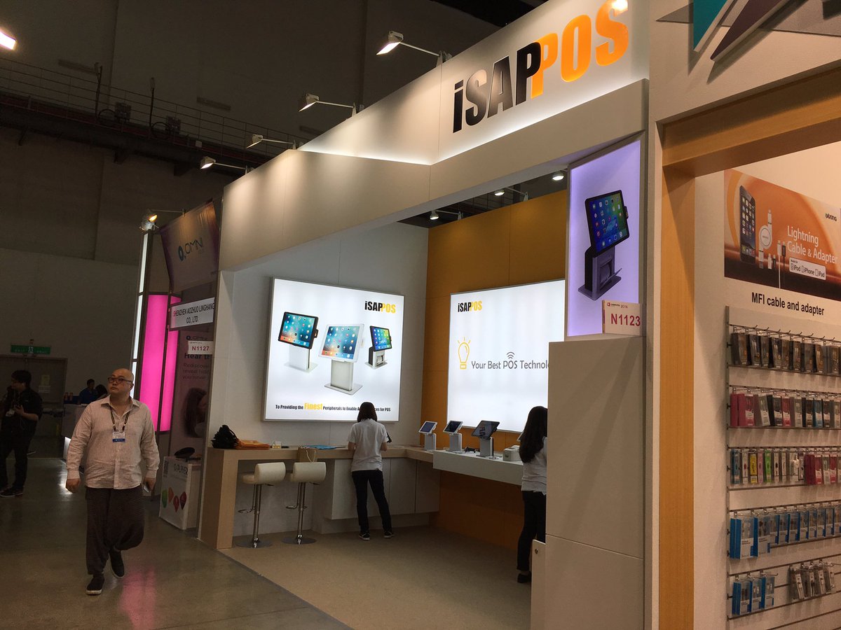 AskiSAPPOS's tweet image. We are live at #computex !! Come and ask any questions about our new #iPad #mobile #POS stand!