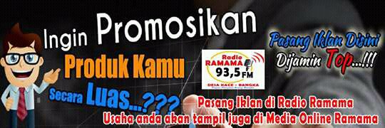 Ayo Bermitra Bersama kami di 93,5 fm Bangka iklankan usaha anda di Radio <a href="/ramamafm/">RAMAMA FM BANGKA</a> Bangka