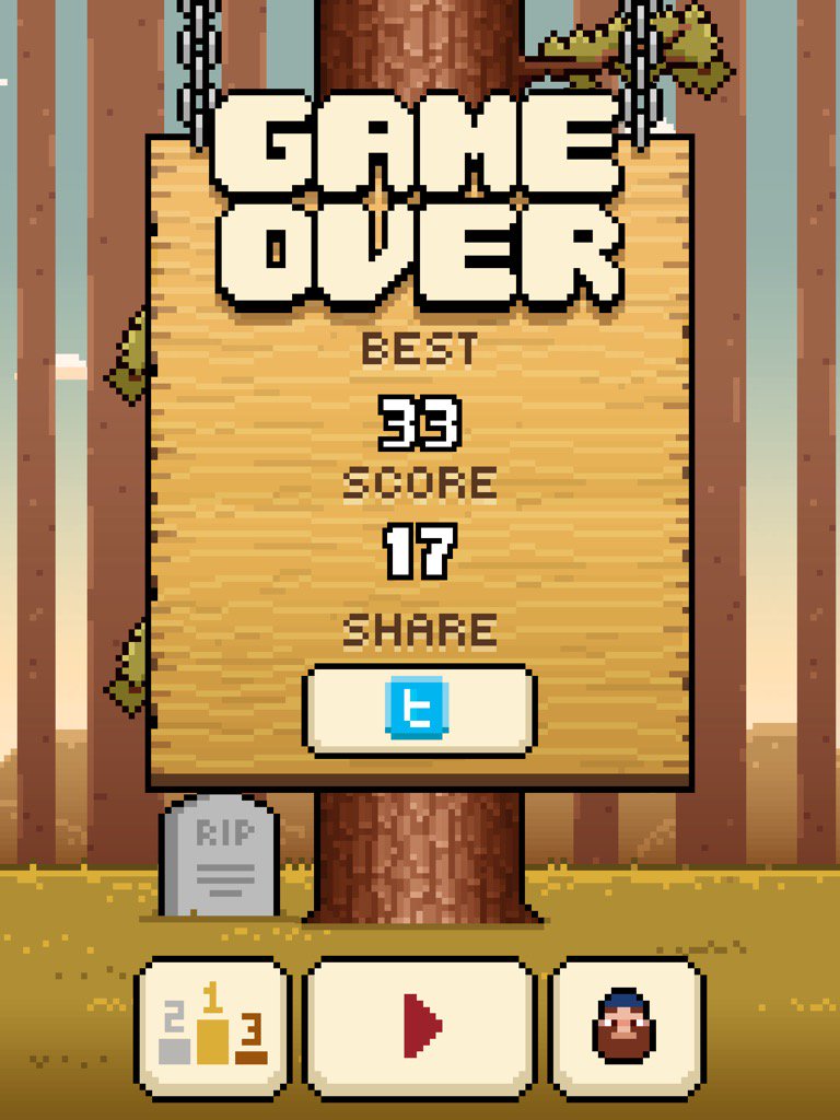 1234512345qd's tweet photo. Scored 33 in Timberman! You'll never beat me! #timbeeer -> https://t.co/6DPbf2at6b https://t.co/C356WBCxAe