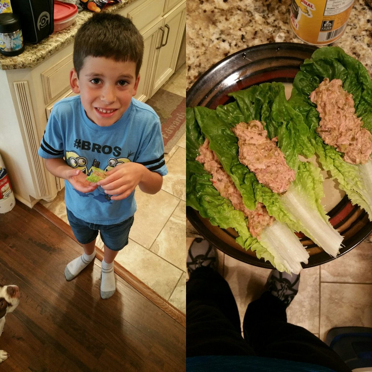 TryteE's tweet photo. Tuna wraps for me and my mini Buffdude! Lol @buffdudes #buffdudes12weekprogram @madijoby #athleanx https://t.co/HnziyOUnAA